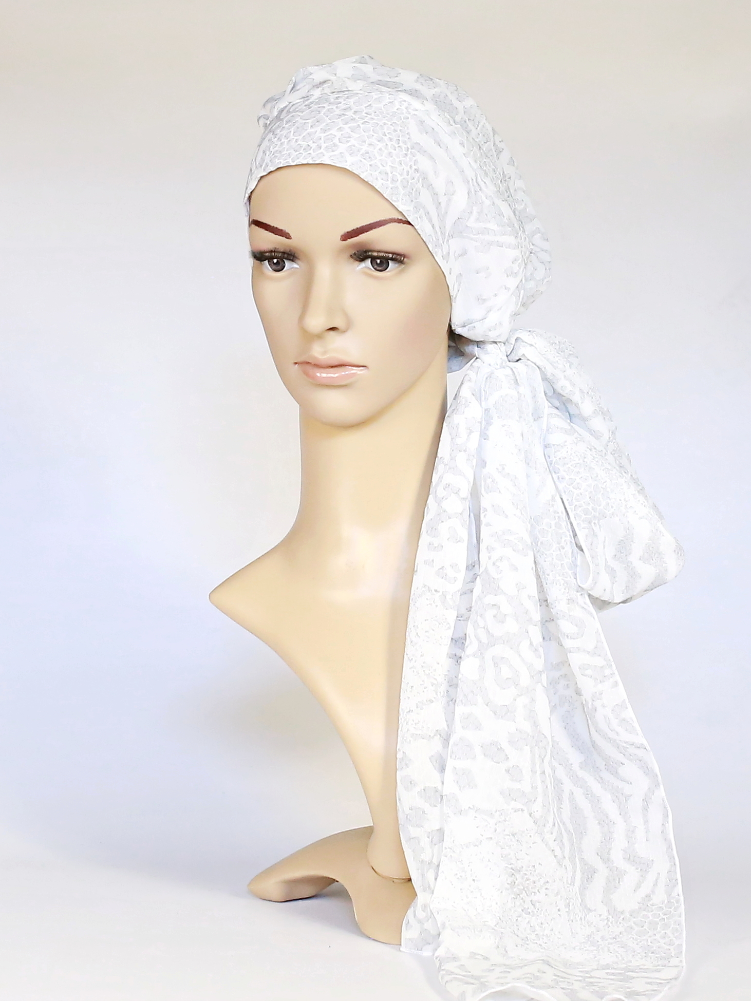 ALoENA šátek mušelín bílý