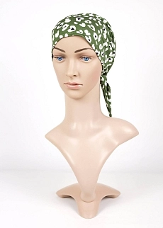 Šátek nepodšitý zelený vzor.jpg