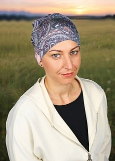 Turban Azu bambus šedo-růžová.jpg