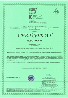 Certifikát Aloe Vera Bio Allnature.png