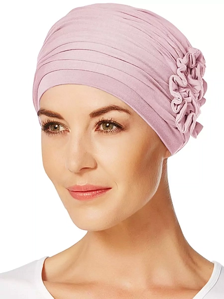 Turban Lotus růžový melír