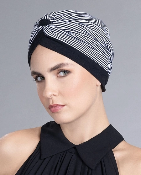 Turban Kiona black-white