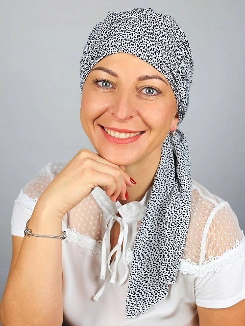 Anika silk bílo-černá