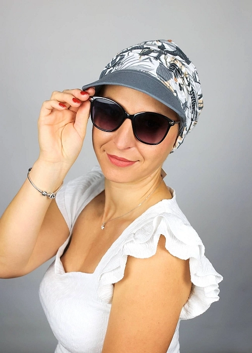 Turban s odnímatelným kšiltem - více barev