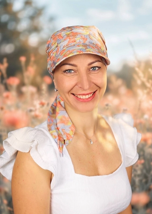 ALoENA šátek s kšiltem nepodšitý