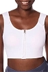 Kompresivní podprsenka Pamela ZIP-ST-HI bílá