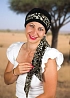 Ala turban ALoENA bambus s šifónovým šátkem 