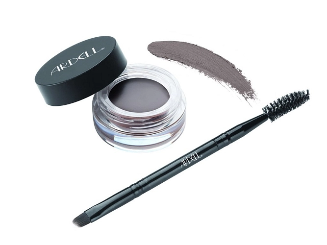 Pomáda na obočí se štetečkem a spirálkou - tmavě hnědá