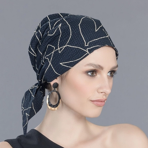 Šátek Misu black taupe 03