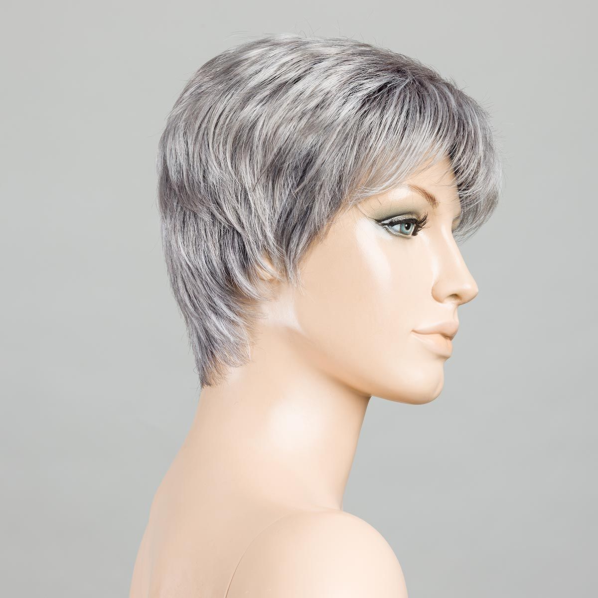 metallic grey rooted 